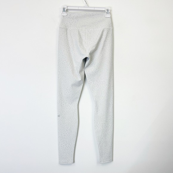 Alo Yoga High Waist Vapor Leggings Women's Small White Leopard Print - Picture 4 of 10